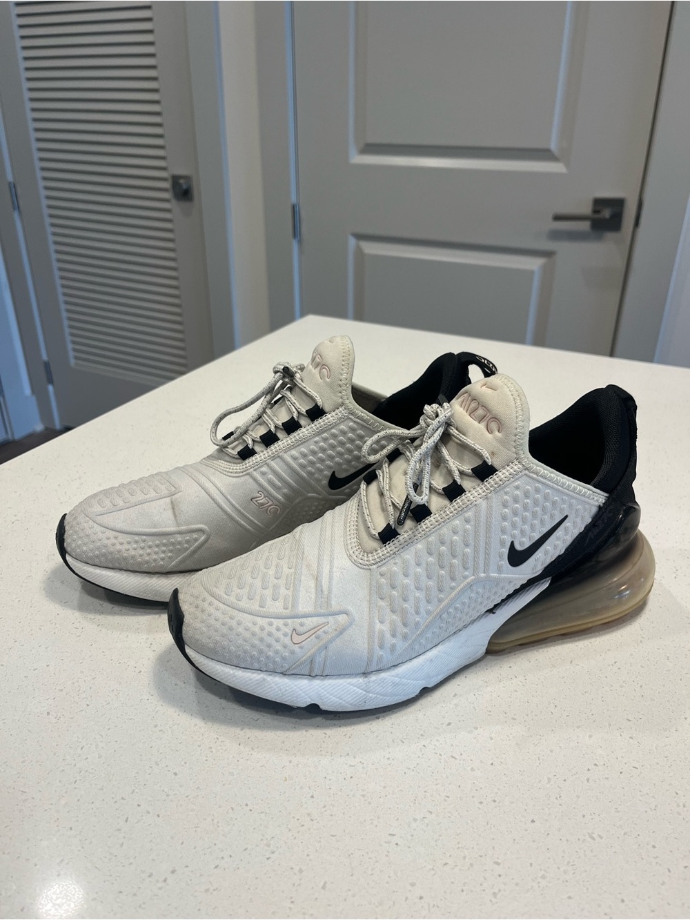 Nike Air Max 270 Cream White with Black Accents